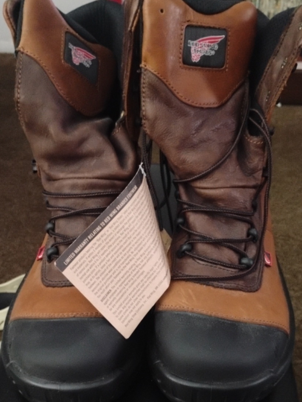 Red Wing Shoes Brown and Black Men's Work Boots
